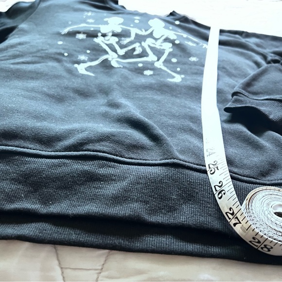 Better Together - Holiday Dancing Skeletons Black Sweatshirt - Picture 4 of 5